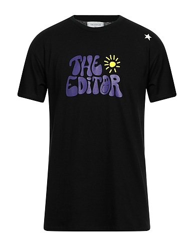 THE EDITOR T-shirt Black 100% Cotton