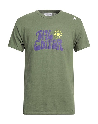 THE EDITOR T-shirt Military green 100% Cotton