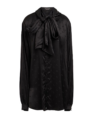 BALENCIAGA Patterned shirts & blouses Black 100% Viscose