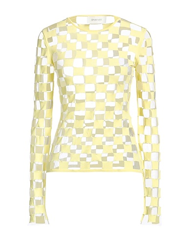 SPORTMAX T-shirt Yellow 83% Viscose, 17% Polyester, Polyamide