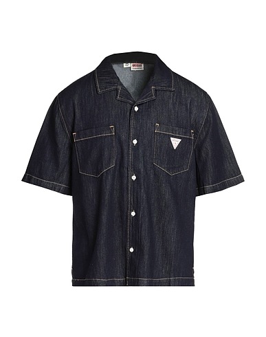 GUESS Denim shirt Blue 100% Cotton