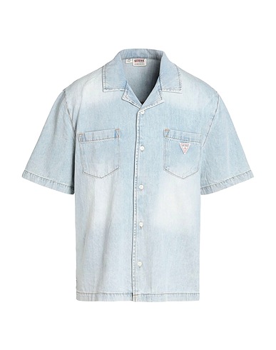 GUESS Denim shirt Blue 100% Cotton