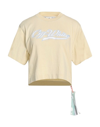 OFF-WHITE™ T-shirt Beige 100% Cotton, Polyester, Organic cotton