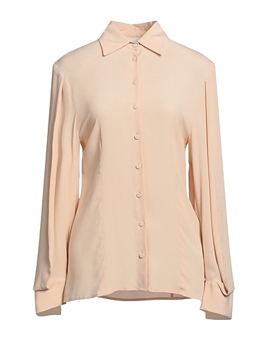 ERIKA CAVALLINI Camicie e bluse tinta unita Beige 65% Acetato, 35% Seta