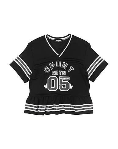 DSQUARED2 T-shirt Nero 98% Viscosa, 2% Elastan, Cotone