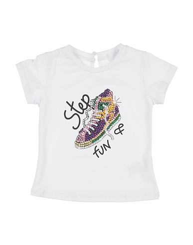 FUN & FUN Ｔシャツ ホワイト コットン 95% / ポリウレタン 5%