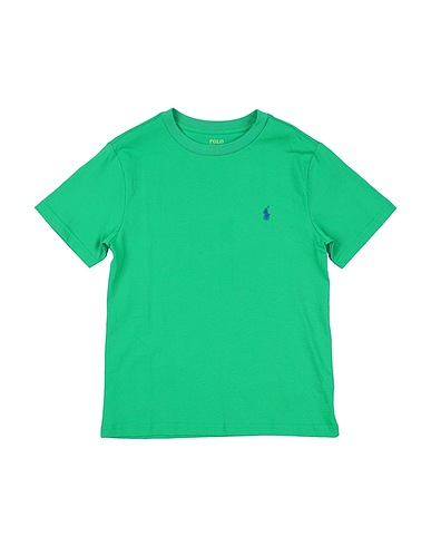 POLO RALPH LAUREN T-shirt COTTON JERSEY CREWNECK TEE
 Vert 100% Coton