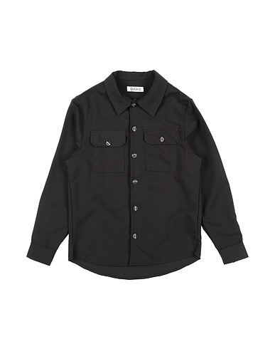 OVER/D Solid color shirt Black 78% Polyester, 18% Rayon, 4% Elastane