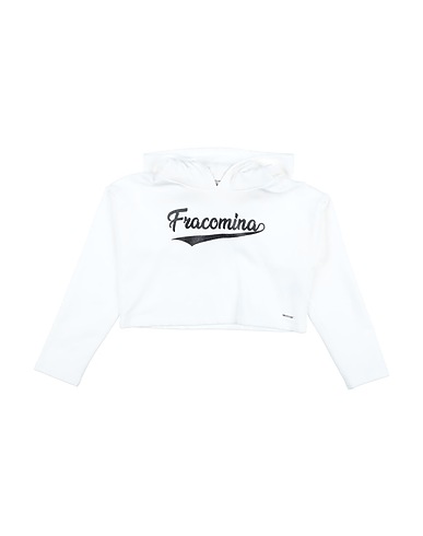 FRACOMINA MINI Hooded track jacket 95% Cotton, 5% Elastane