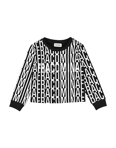 FRACOMINA MINI Sweatshirt Black 95% Cotton, 5% Elastane