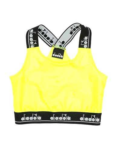 DIADORA Top Yellow 85% Polyamide, 15% Elastane