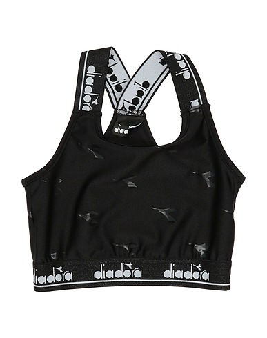 DIADORA Top Black 85% Polyamide, 15% Elastane