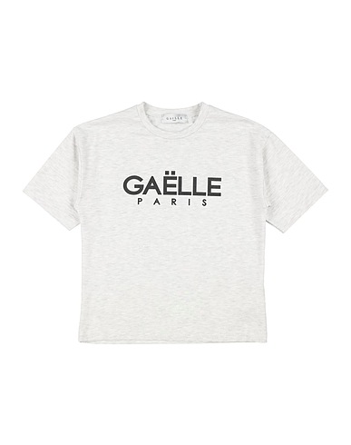 GAëLLE Paris T-shirt Light grey 96% Cotton, 4% Elastane