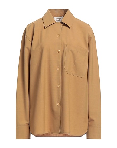 NANUSHKA Solid colour shirts & blouses Camel 85% Modal, 15% Polyester