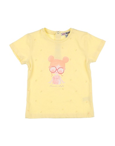 YOURS by 02TANDEM T-shirt Pastel yellow 100% Cotton