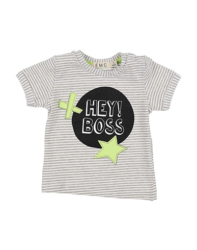 EMC EVERYTHING MUST CHANGE T-shirt Light grey 74% Cotton, 19% Polyester, 7% Elastane