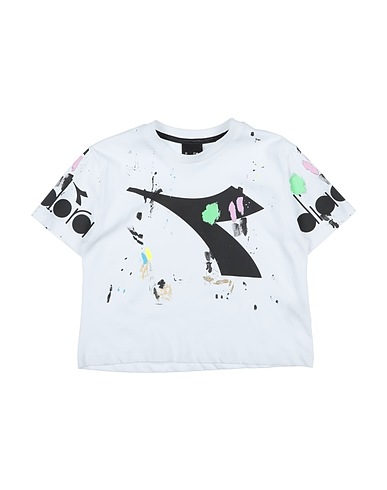 DIADORA T-shirt Bianco 100% Cotone