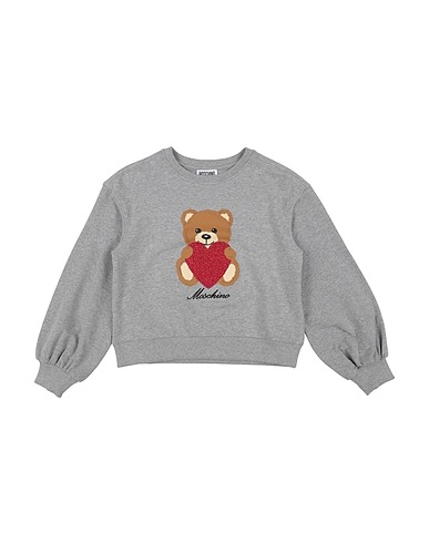 MOSCHINO TEEN Sweatshirt Grey 95% Cotton, 5% Elastane