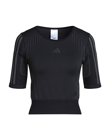 ADIDAS T-shirt SML T
 Black 66% Recycled polyamide, 28% Recycled polyester, 6% Elastane