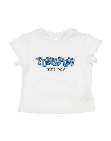 FUN & FUN T-shirt White 95% Cotton, 5% Elastane