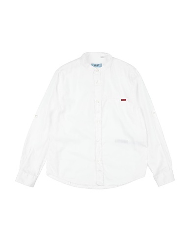 LIU •JO MAN Solid color shirt White 55% Linen, 45% Cotton