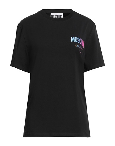 MOSCHINO T-shirt Black 97% Cotton, 3% Elastane