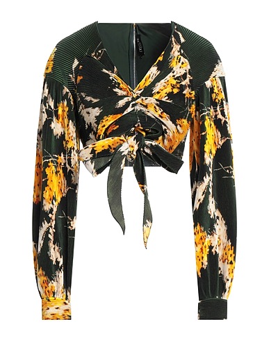 DEL CORE Top Green 100% Polyester, Acetate, Silk, Nylon