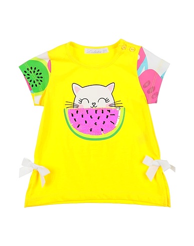 LOLETA T-shirt Giallo 95% Cotone, 5% Elastan