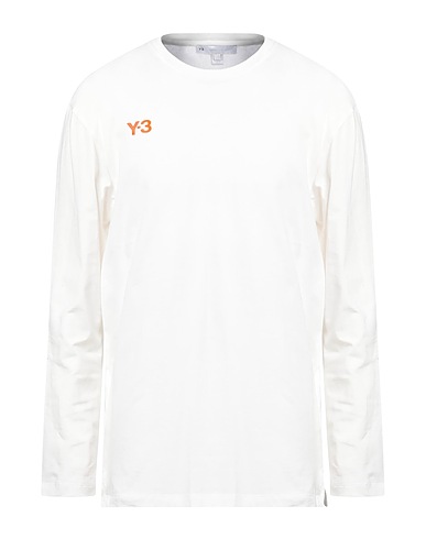 Y-3 T-shirt White 100% Cotton, Elastane