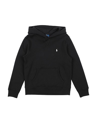 POLO RALPH LAUREN Sweatshirt Fleece Hoodie
 Black 84% Cotton, 16% Polyester