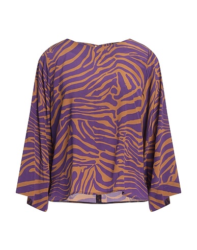 LA FABRIQUE Top Purple 92% Silk, 8% Elastane
