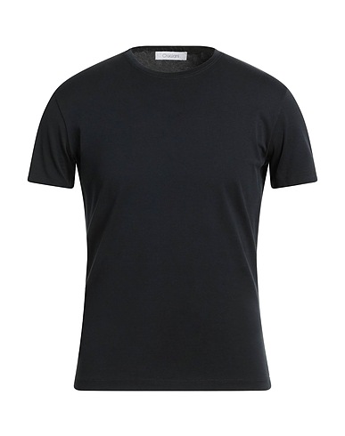 CRUCIANI Basic T-Shirt Black 100% Cotton