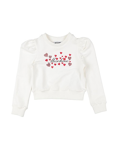 MOSCHINO TEEN Felpa Panna 95% Cotone, 5% Elastan