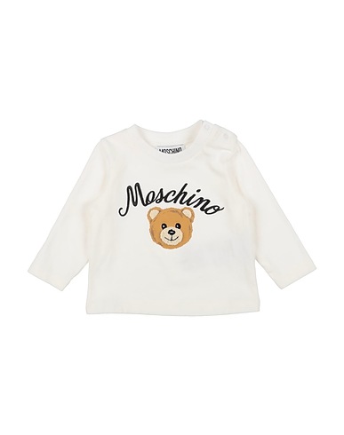 MOSCHINO BABY T-shirt Cream 95% Cotton, 5% Elastane