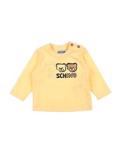 MOSCHINO BABY T-shirt Pastel yellow 100% Cotton