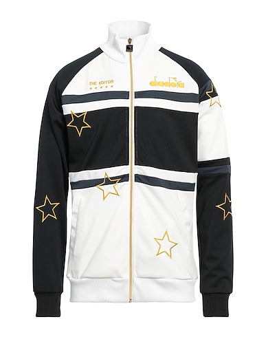 DIADORA by THE EDITOR Felpa Bianco 55% Poliestere, 45% Cotone