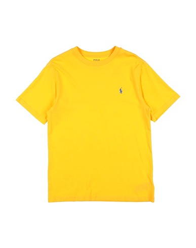 POLO RALPH LAUREN T-shirt Cotton Jersey Crewneck Tee Yellow 100% Cotton