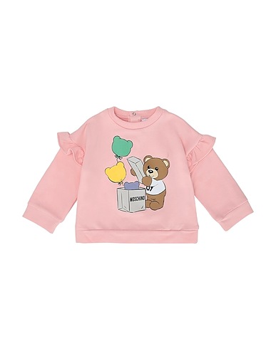 MOSCHINO BABY Felpa Rosa 95% Cotone, 5% Elastan