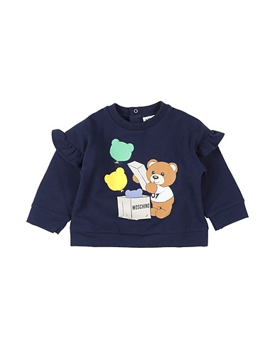 MOSCHINO BABY Sweatshirt Midnight blue 95% Cotton, 5% Elastane