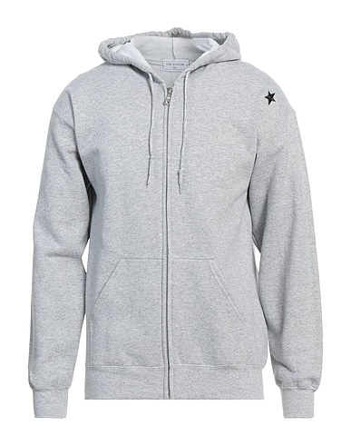 THE EDITOR Hooded track jacket  Grey 50% Cotton, 50% Polyester