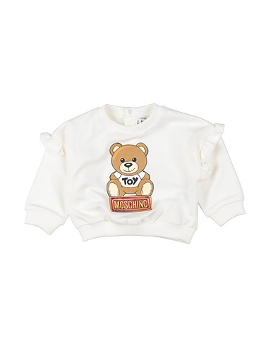 MOSCHINO BABY Sweatshirt Cremeweiß 95% Baumwolle, 5% Elastan