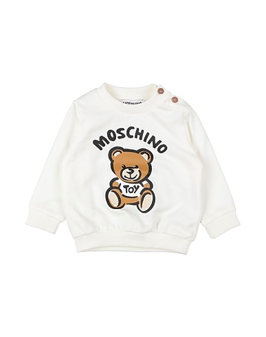 MOSCHINO BABY Sweatshirt Cream 100% Cotton, Elastane