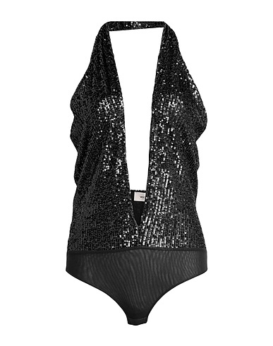 VICOLO TOPS Schwarz 97% Polyester, 3% Elastan