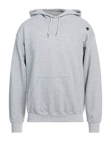 THE EDITOR Hooded track jacket  Grey 50% Cotton, 50% Polyester