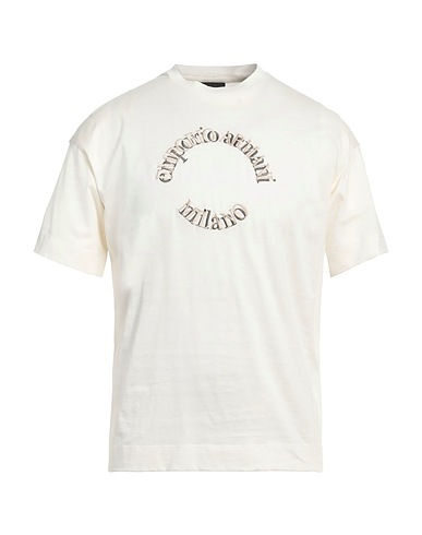 EMPORIO ARMANI T-Shirt Elfenbein 100% Baumwolle