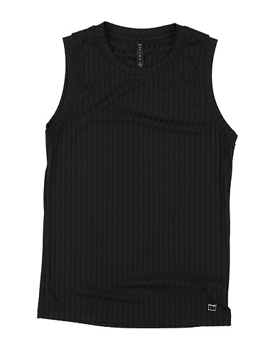 MANILA GRACE Tanktop Schwarz 90% Baumwolle, 10% Elastan