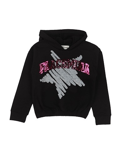 FRACOMINA MINI Felpa Nero 95% Cotone, 5% Elastan