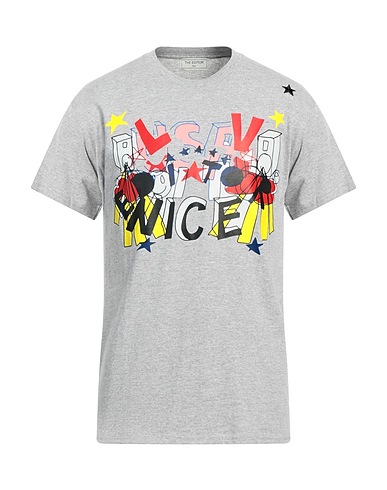 THE EDITOR T-shirt GRIGIO CHIARO 100% Coton