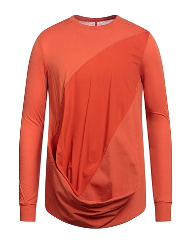 RICK OWENS T-Shirt Orange 100% Baumwolle