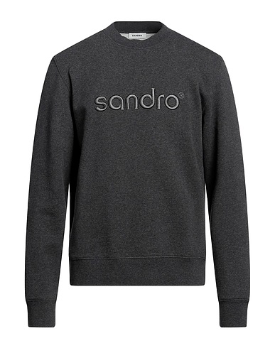 SANDRO Sweatshirt Charcoal 100% Cotton, Elastane, Polyester